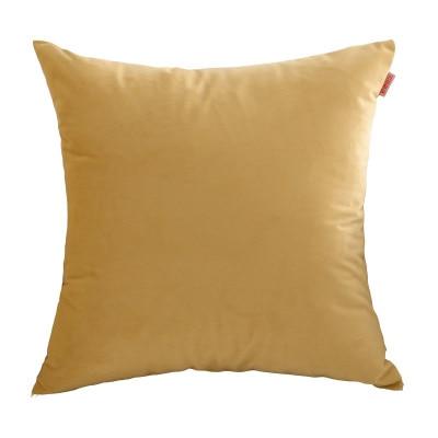 Housse De Coussin Velours Jaune