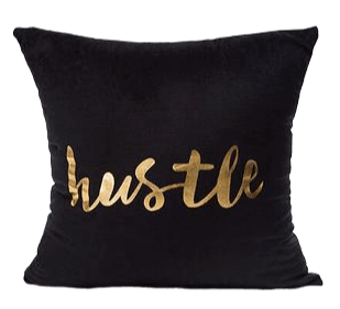 Housse De Coussin Velours Noir