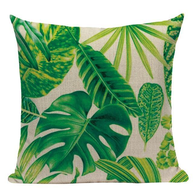 Oreiller Motif Tropical