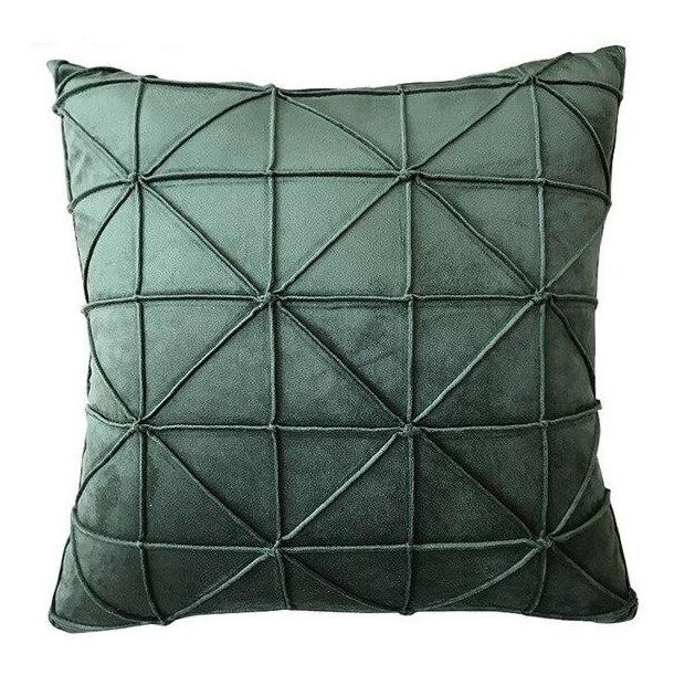 Oreiller Velours Vert